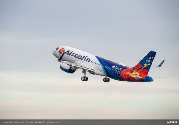 First Aircalin A320neo on ferry flight scaled
